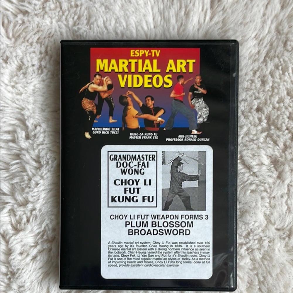 Choy Li Fut Weapons Form 3: Plum Blossum Broadsword DVD